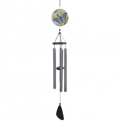 Painted Butterfly Windchime  37"