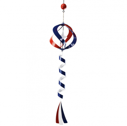 Americana Cosmix Garden Wind Spinner with Tail 