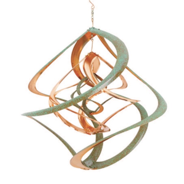 Triple Copper/Patina Cosmix Wind Spinner