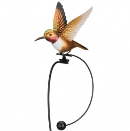Rocker Hummingbird Stake - Rufous