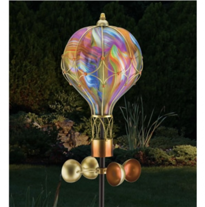 Solar Swirl Orange Wind Spinner 8"X62"H