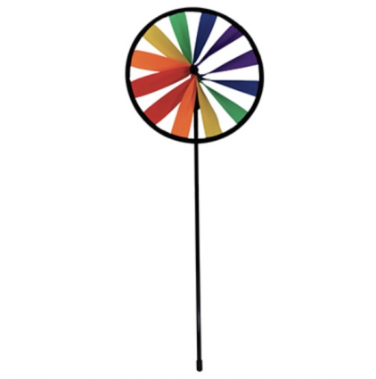 Rainbow Single Wheel Wind Spinner 8"