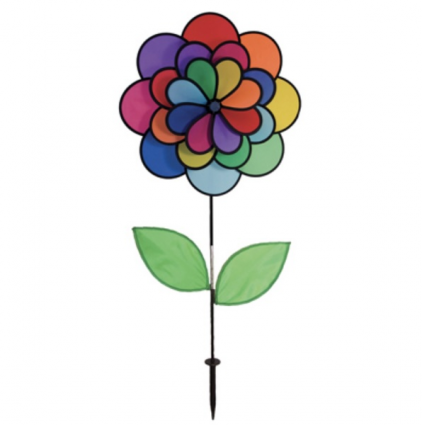 Triple Flower Wind Spinner 19"