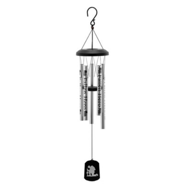 Soldier Fallen Hero Windchime 35"