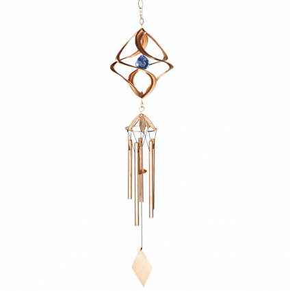 Blue Cosmix Windchime Spinner 25"