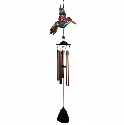 Hummingbird Mosaic Suncatcher Windchime 30"