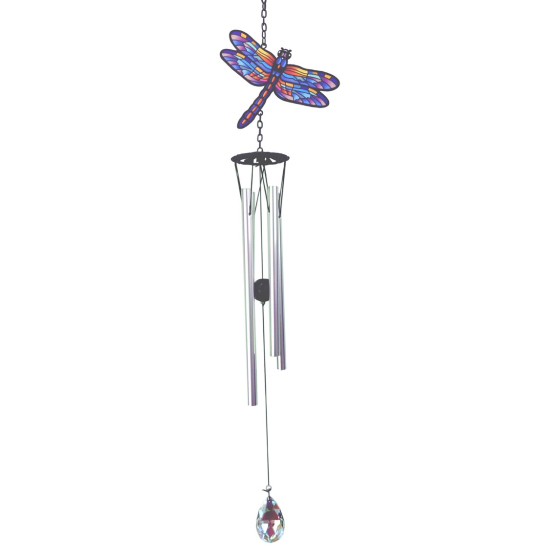 Monarch Butterfly Crystal Suncatcher Windchime 29"