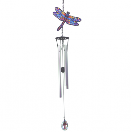 Monarch Butterfly Crystal Suncatcher Windchime 29"