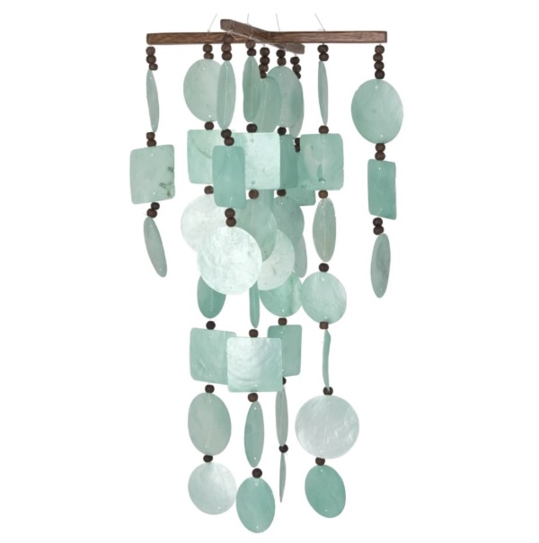 Aqua Capiz Chime