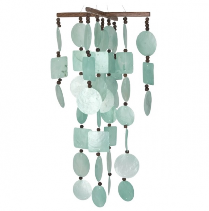 Aqua Capiz Chime