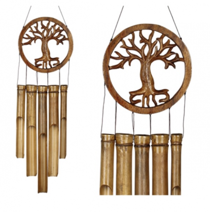 Tree of Life Bamboo Windchime 35"