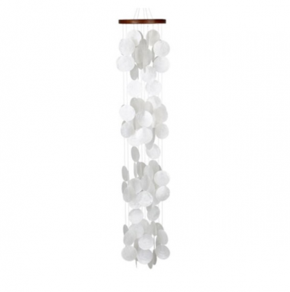 Capiz Waterfall Blanca Windchime 40"