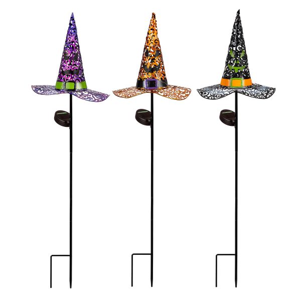 Witch Hat Solar Garden Stake 36"H (sold separately)