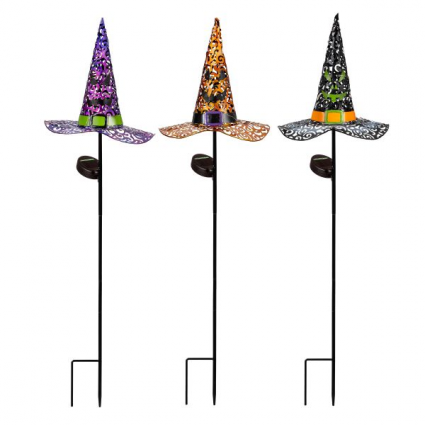 Witch Hat Solar Garden Stake 36"H (sold separately)
