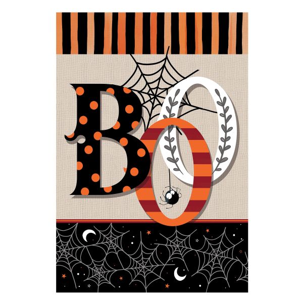 Dots & Stripes Boo Mini Flag