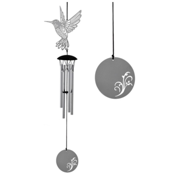 Flourish Hummingbird Windchime 18"