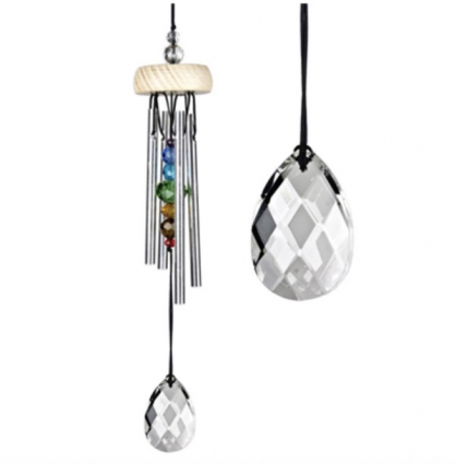Prism Gem Drop Windchime  10"