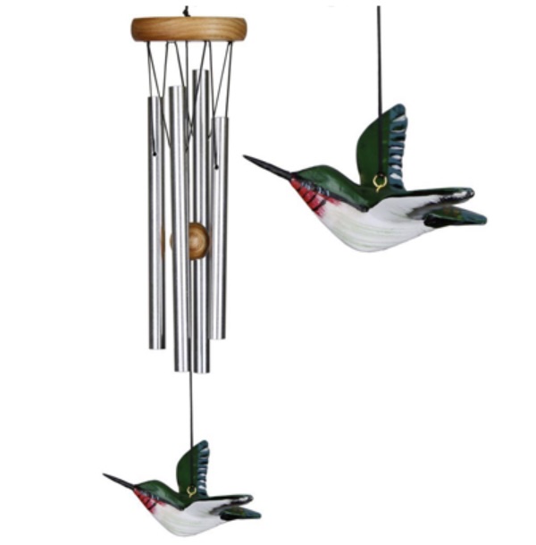 Ruby-Throated Hummingbird Windchime