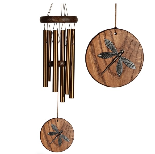 Habitats� Teak Dragonfly Windchime 17"