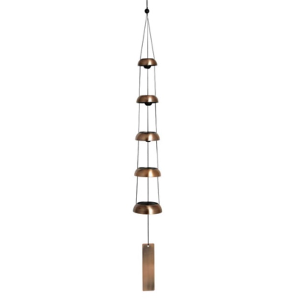 Temple Bells® Quintet Copper Windchime 32"