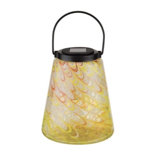 Solar Murano Amber Lantern