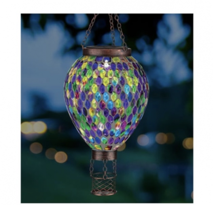 Multi Mosaic Solar Lantern 