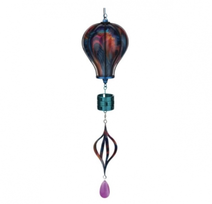 Multi-Color Swirl Balloon Spinner Solar Lantern