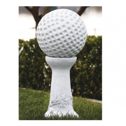 Concrete Golf Ball on Vine Pedestal 