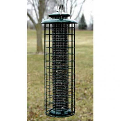 Caged Screen Black Oil Sunflower Seed or Peanut Tube Bird Feeder