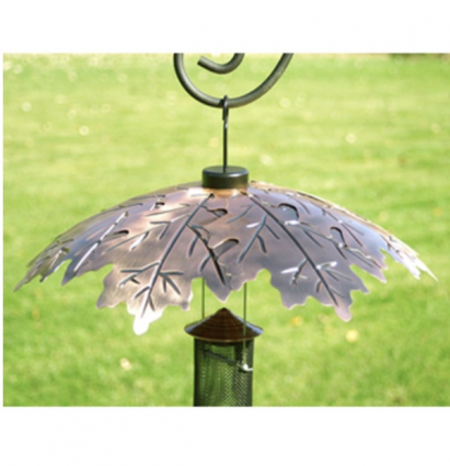 Brushed Copper Oak Leaf Weather Shield