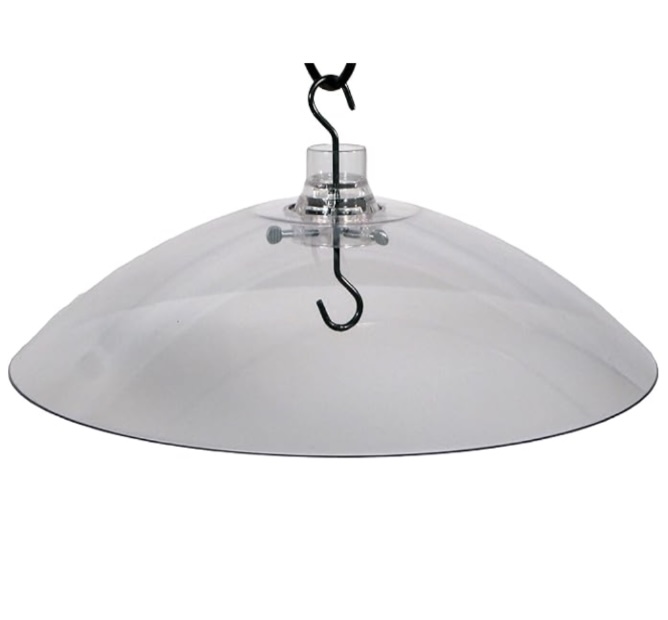 Clear Plastic Baffle Hang or Pole Mount 16"