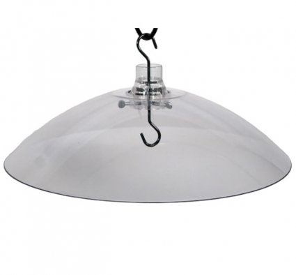 Clear Plastic Baffle Hang or Pole Mount 16"