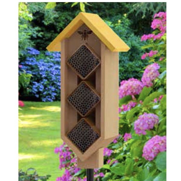 3-Tier Staked Mason Bee House