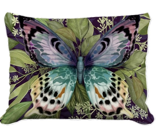 Mystic Butterfly Decorative Pillow
