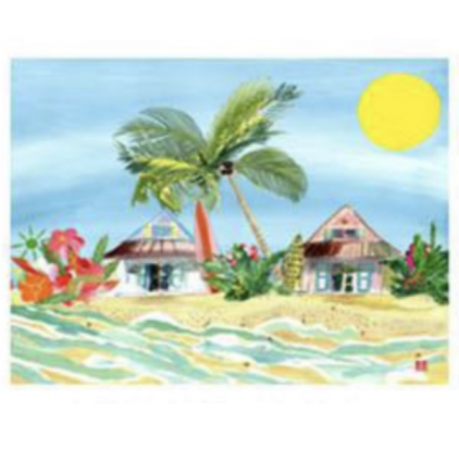 Beach Hut Pillow