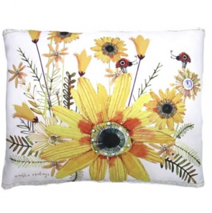 Flowers & Ladybugs Pillow