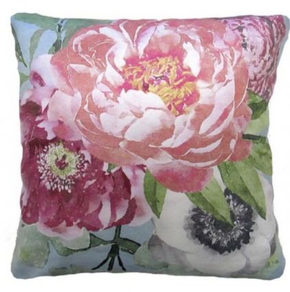 Pink Peonies Pillow