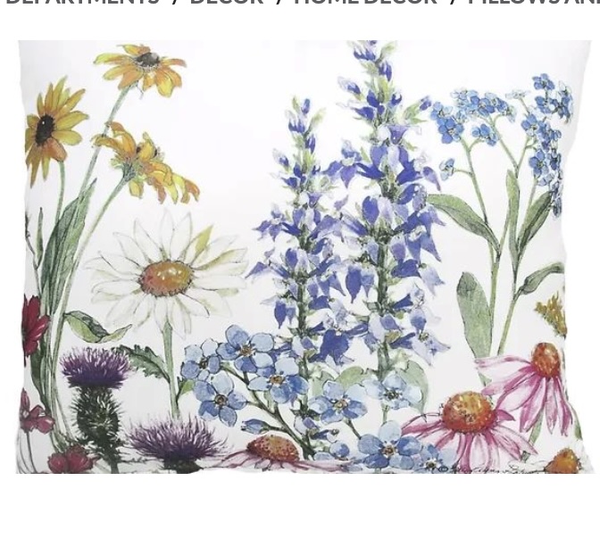 Wildflowers 1 Pillow