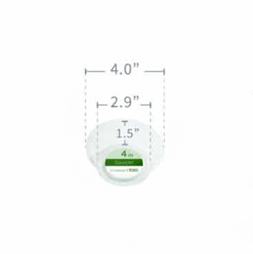 4" Clear Vinyl Saucer