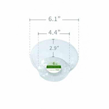 6" Deep Vinyl Saucer