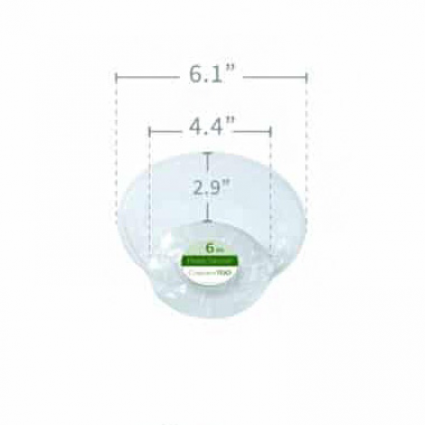6" Deep Vinyl Saucer