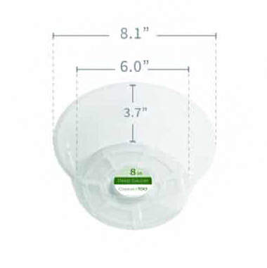 8" Deep Vinyl Saucer