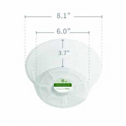 8" Deep Vinyl Saucer