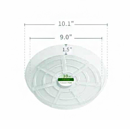 10" Clear Vinyl Saucer