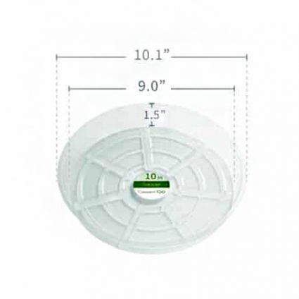 10" Clear Vinyl Saucer