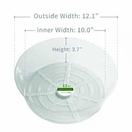 12" Deep Vinyl Saucer