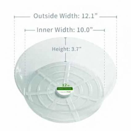 12" Deep Vinyl Saucer