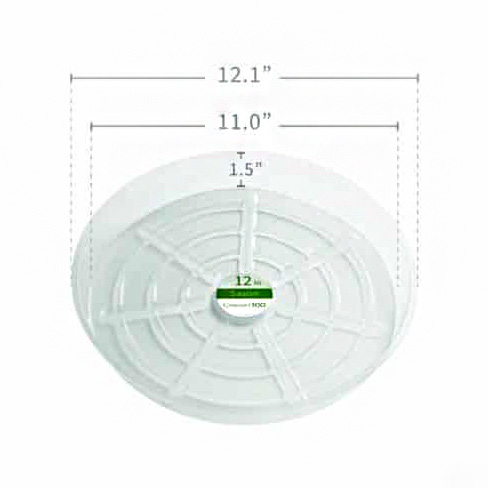 12" Clear Vinyl Saucer