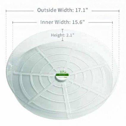  17" Clear Vinyl Saucer