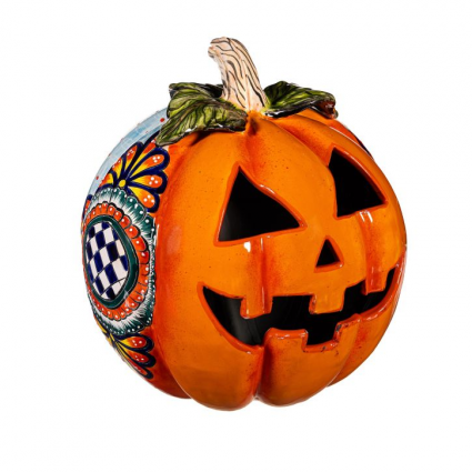 Jack-O-Lantern - Large Checkered Flower